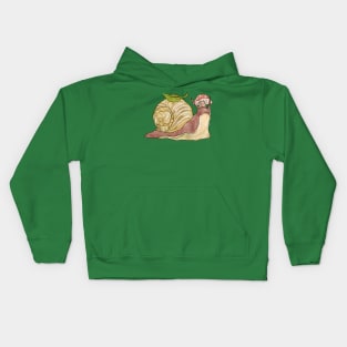 Cottagecore Snail Kids Hoodie